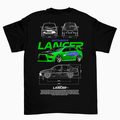 Camiseta Básica Unissex Mitsubishi Lancer WHITE