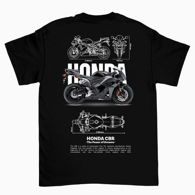 Camiseta Básica Unissex Honda CBR Template 3 G