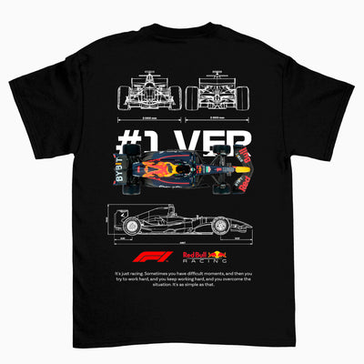 Camiseta Básica Unissex F1 Red Bull Car Template