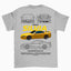 Camiseta Básica Unissex Nissan Silvia Amarillo Version S15 WHITE