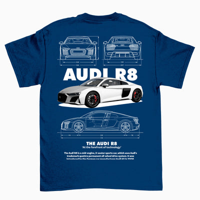 Camiseta Básica Unissex AUDI R8