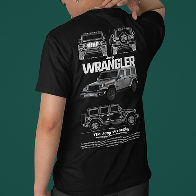 Camiseta Básica Unissex Jeep Wrangler white
