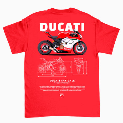 Camiseta Básica Unissex Ducati Panigale W