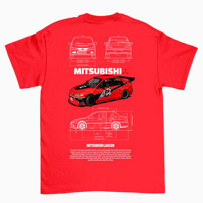 Camiseta Básica Unissex Mitsubishi Lance R