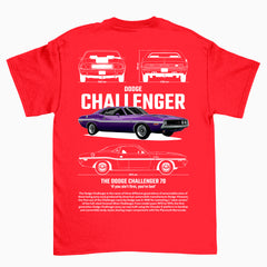 Camiseta Básica Unissex Dodge Challenger 70