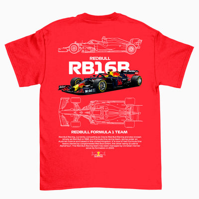 Camiseta Básica Unissex Red Bull Racing FORMULA 1 TEAM W BRANCO