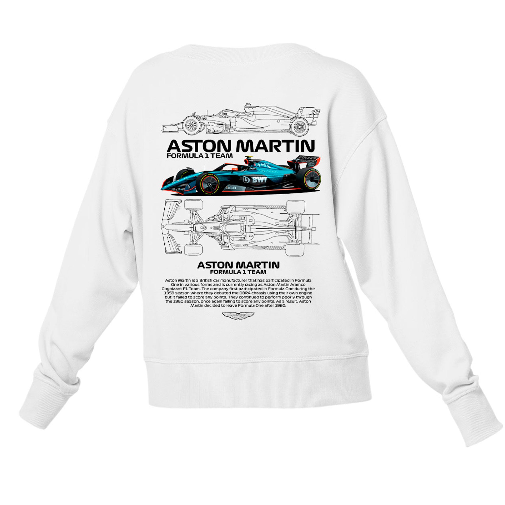 Moletom Gola Redonda Unissex Audi R8 Branco