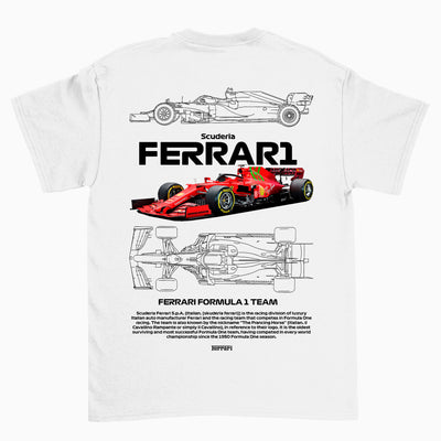 Camiseta Básica Unissex Ferrari Fórmula 1 TEAM