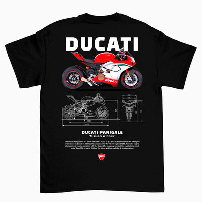 Camiseta Básica Unissex Ducati Panigale W