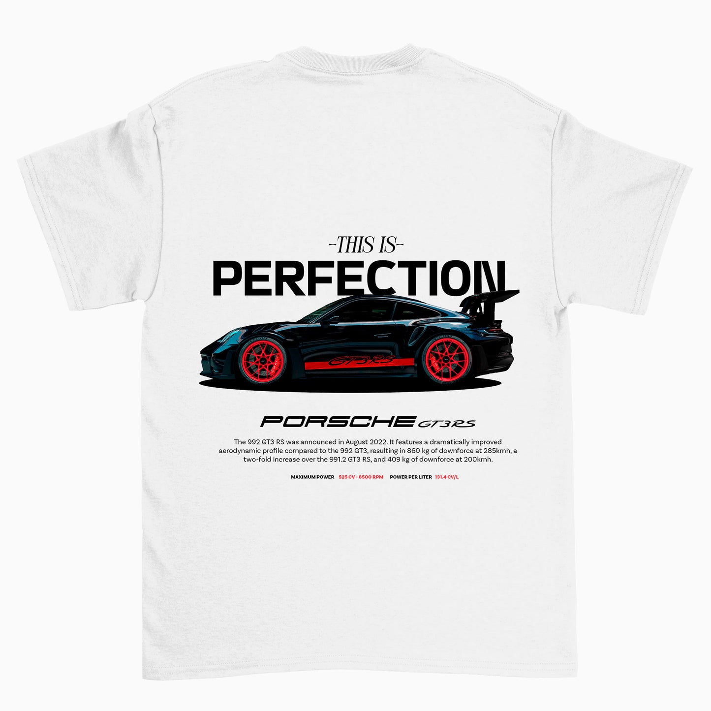 Camiseta Básica Unissex Porsche 992 BLACK