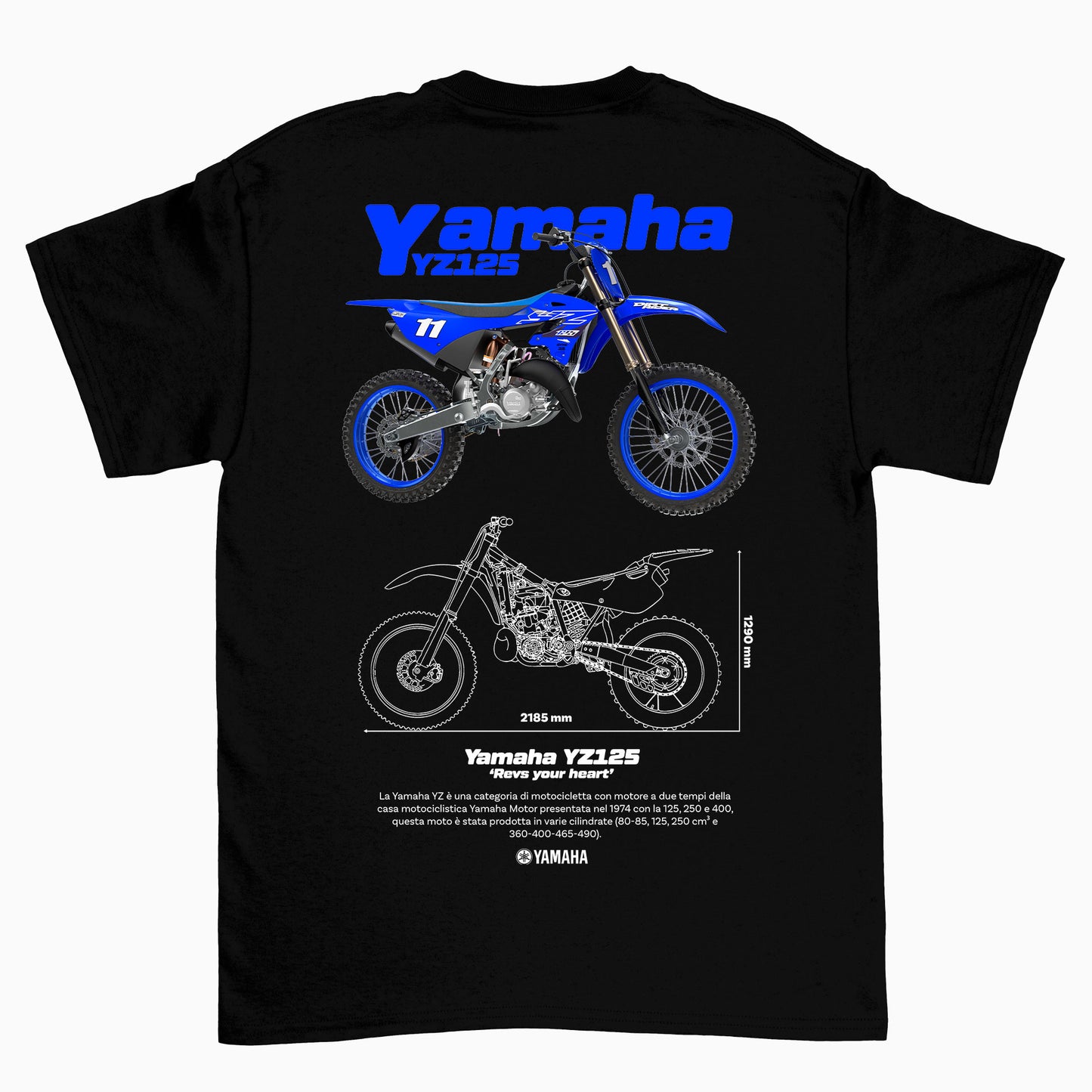 Camiseta Básica Unissex Yamaha YZ  v2