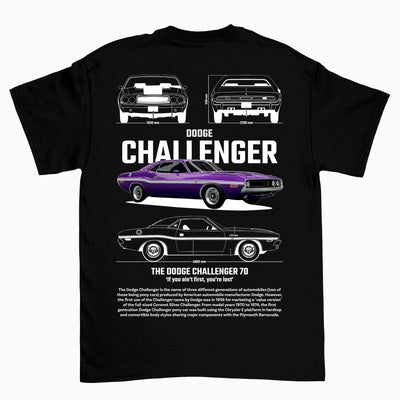 Camiseta Básica Unissex Dodge Challenger 70