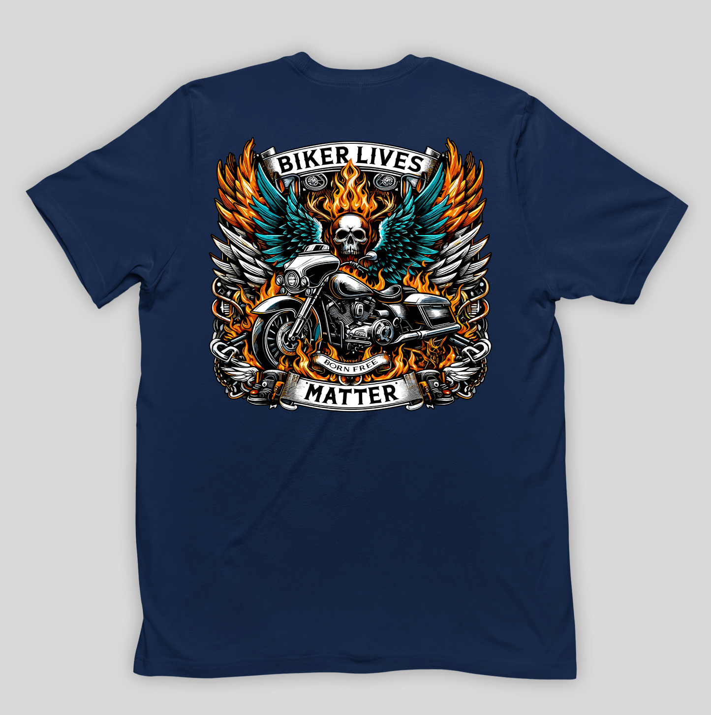 Camiseta  Básica Unissex Biker Lives