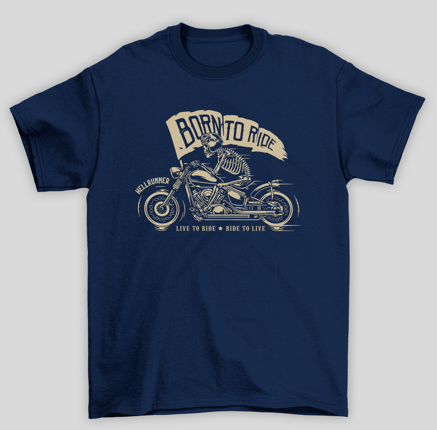 Camiseta Básica Unissex Born To Ride