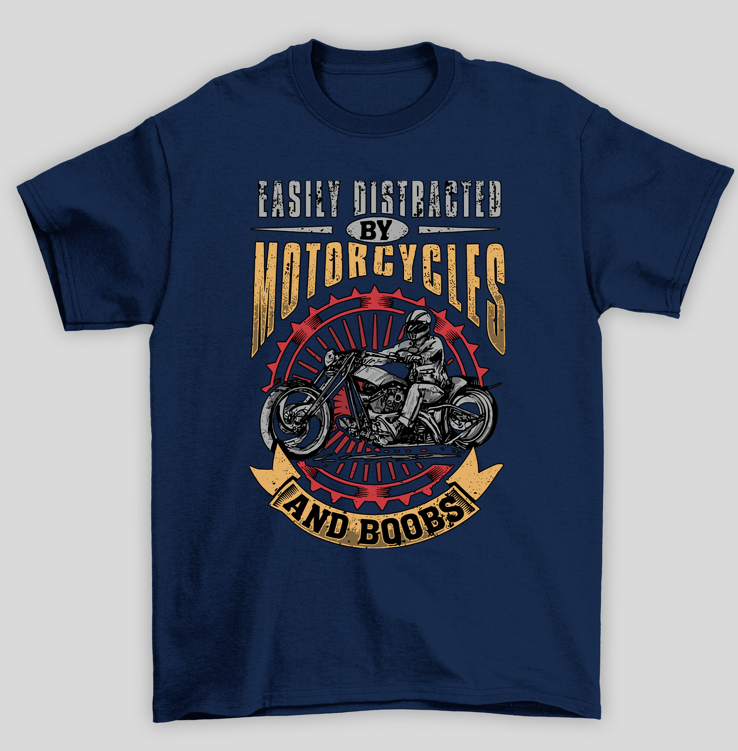 Camiseta Básica Unissex Easily Distracted