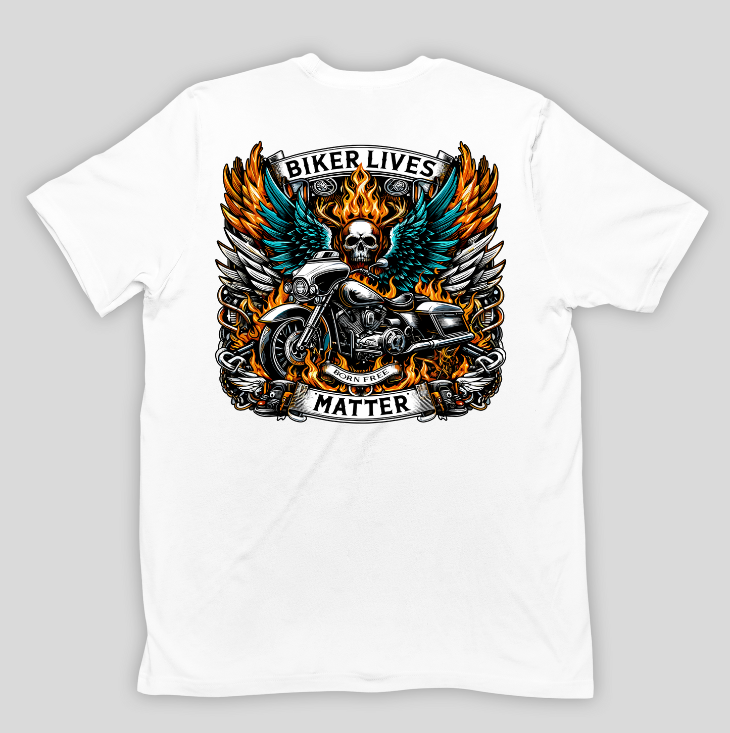 Camiseta  Básica Unissex Biker Lives