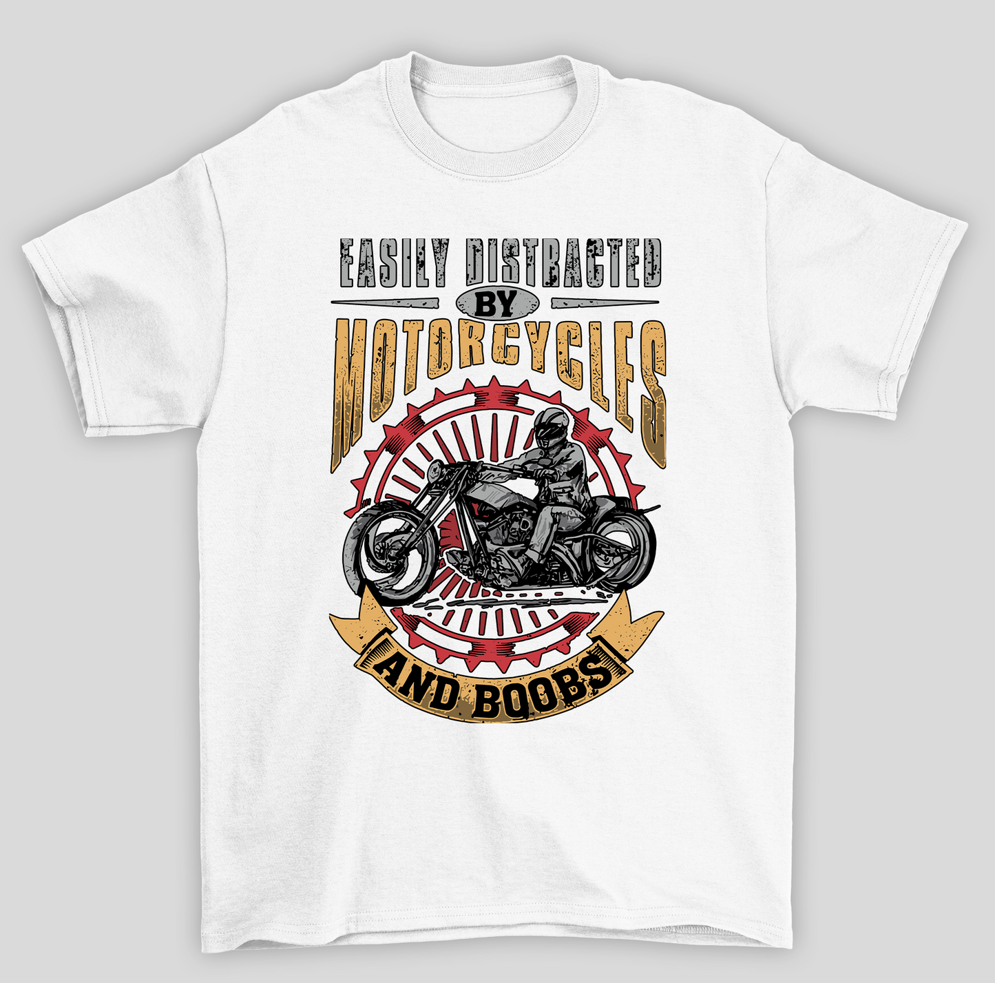 Camiseta Básica Unissex Easily Distracted