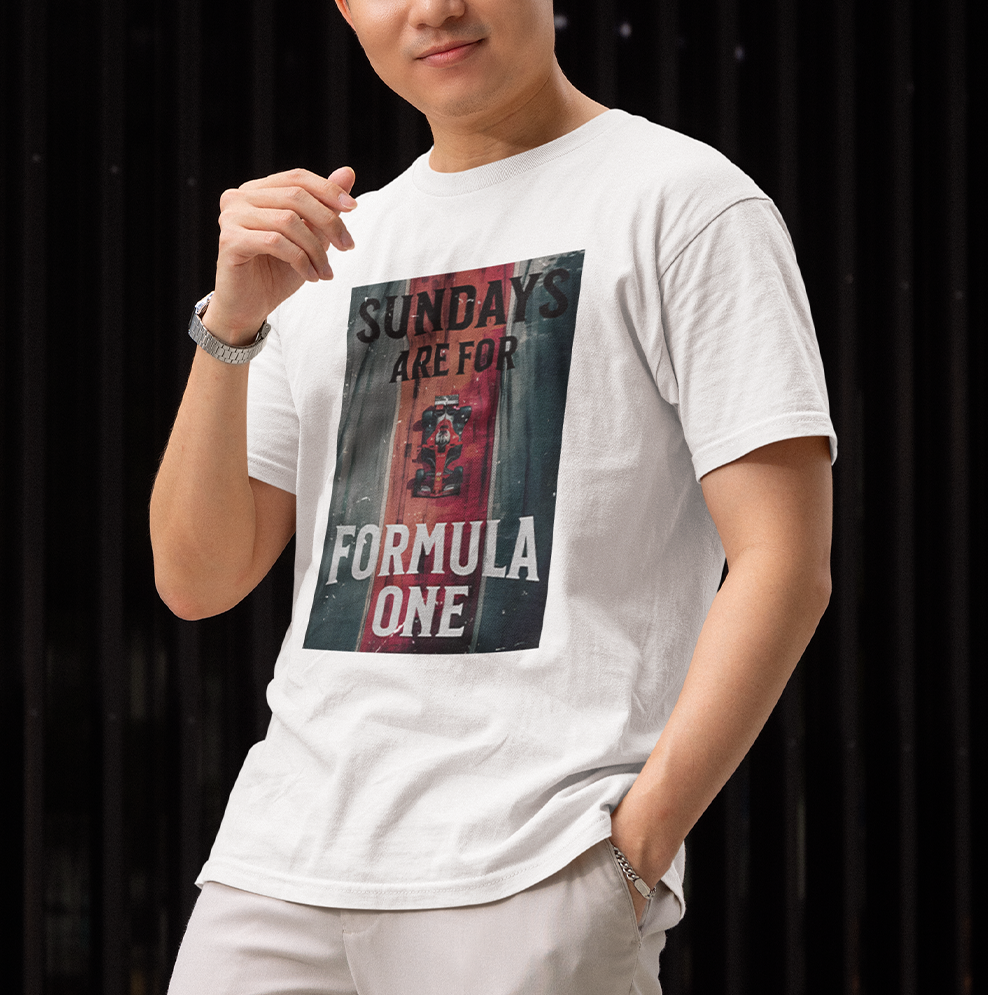 Camiseta Básica Unissex Sunday's Are For F-1