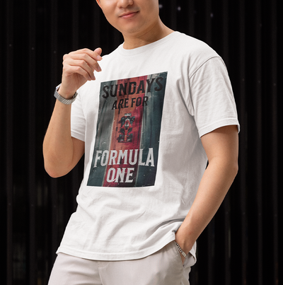 Camiseta Básica Unissex Sunday's Are For F-1