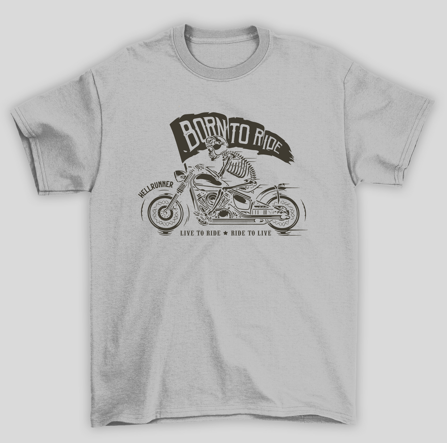 Camiseta Básica Unissex Born To Ride