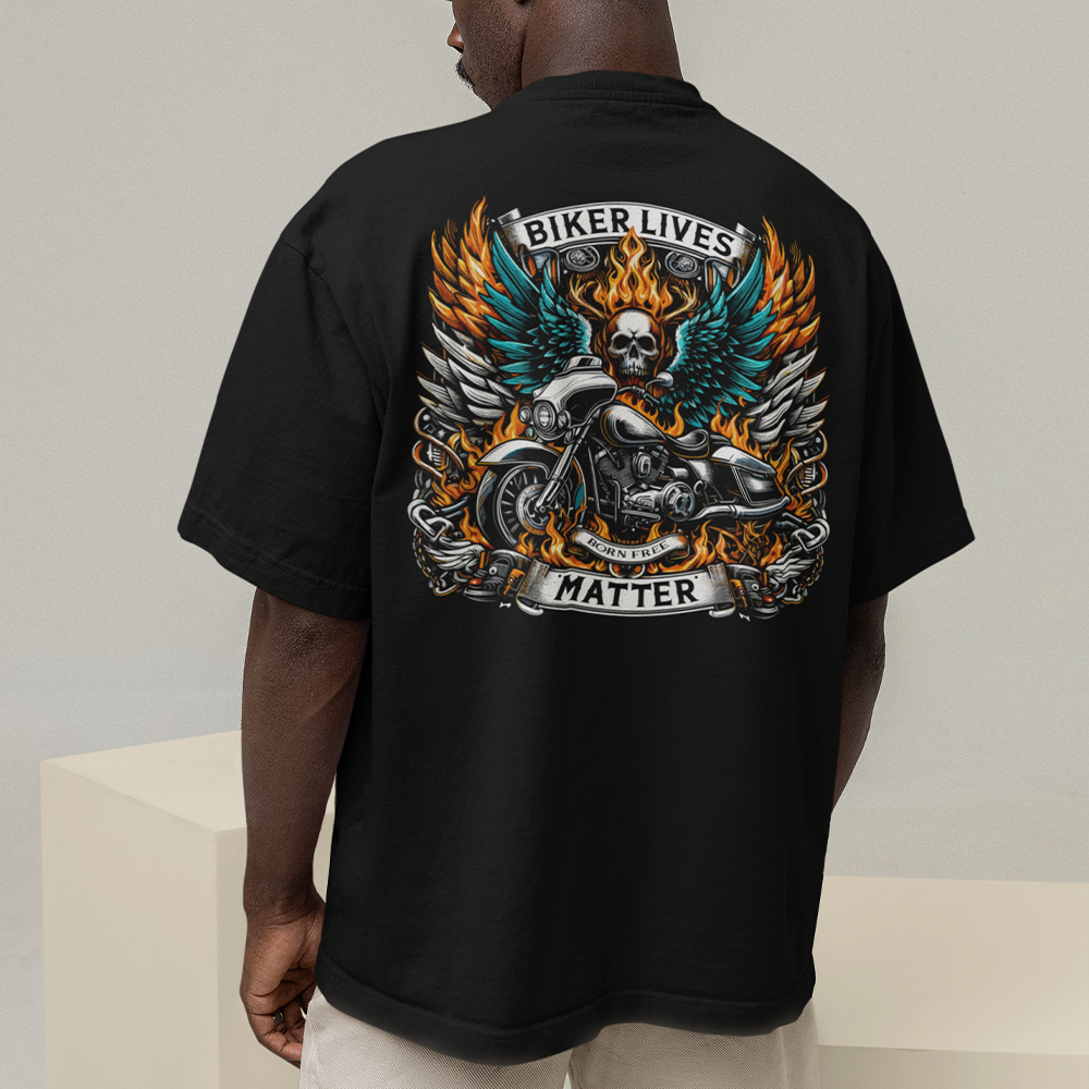 Camiseta  Básica Unissex Biker Lives
