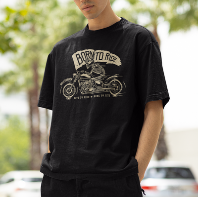 Camiseta Básica Unissex Born To Ride