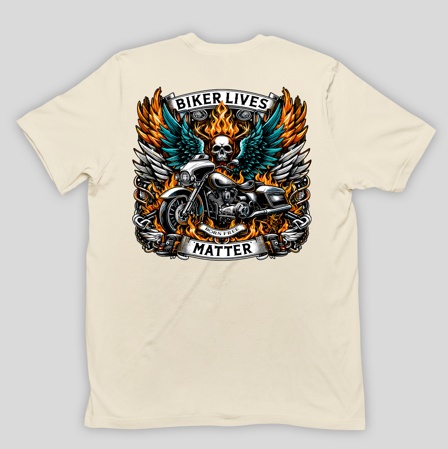 Camiseta  Básica Unissex Biker Lives