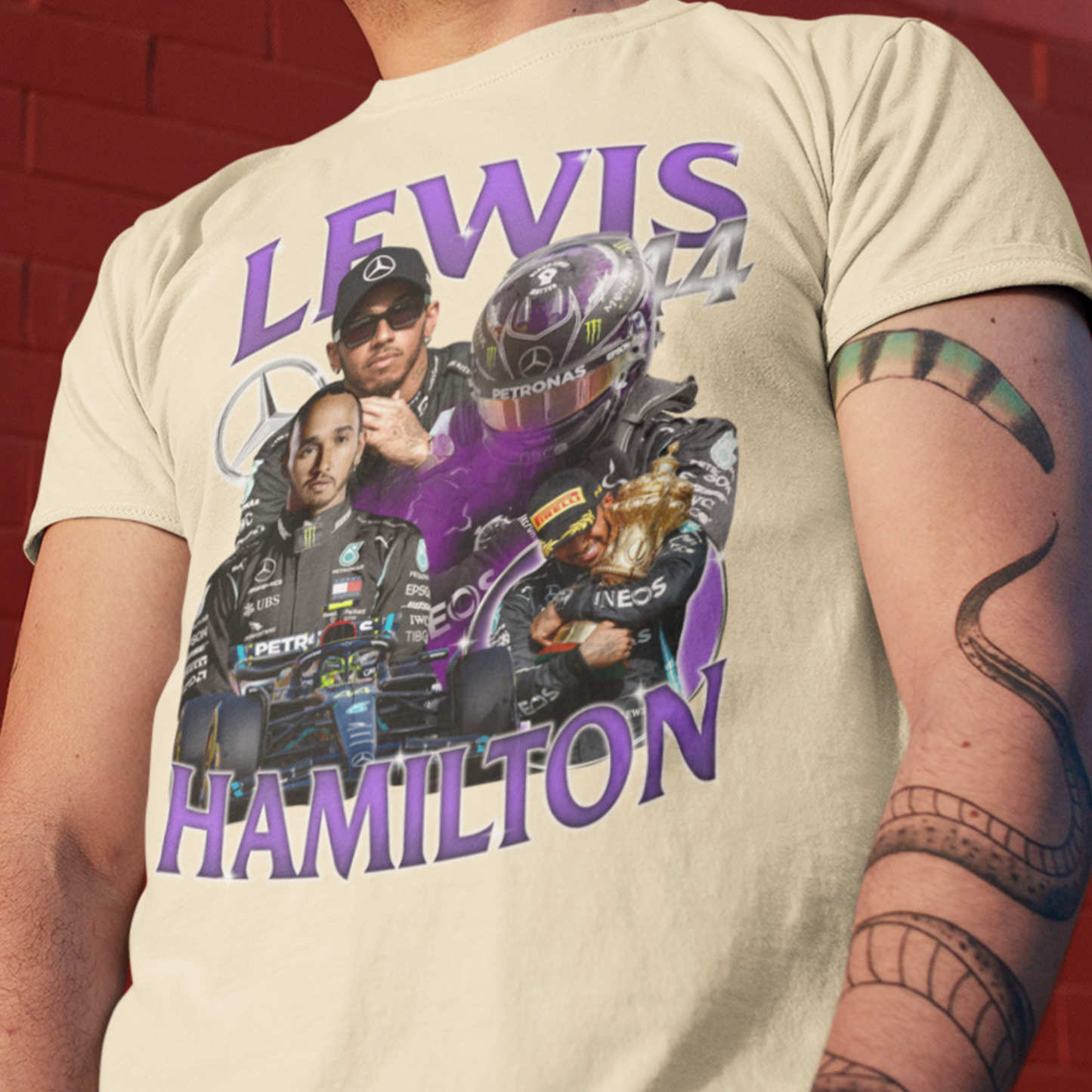 Camiseta Básica Unissex Lewis Hamilton