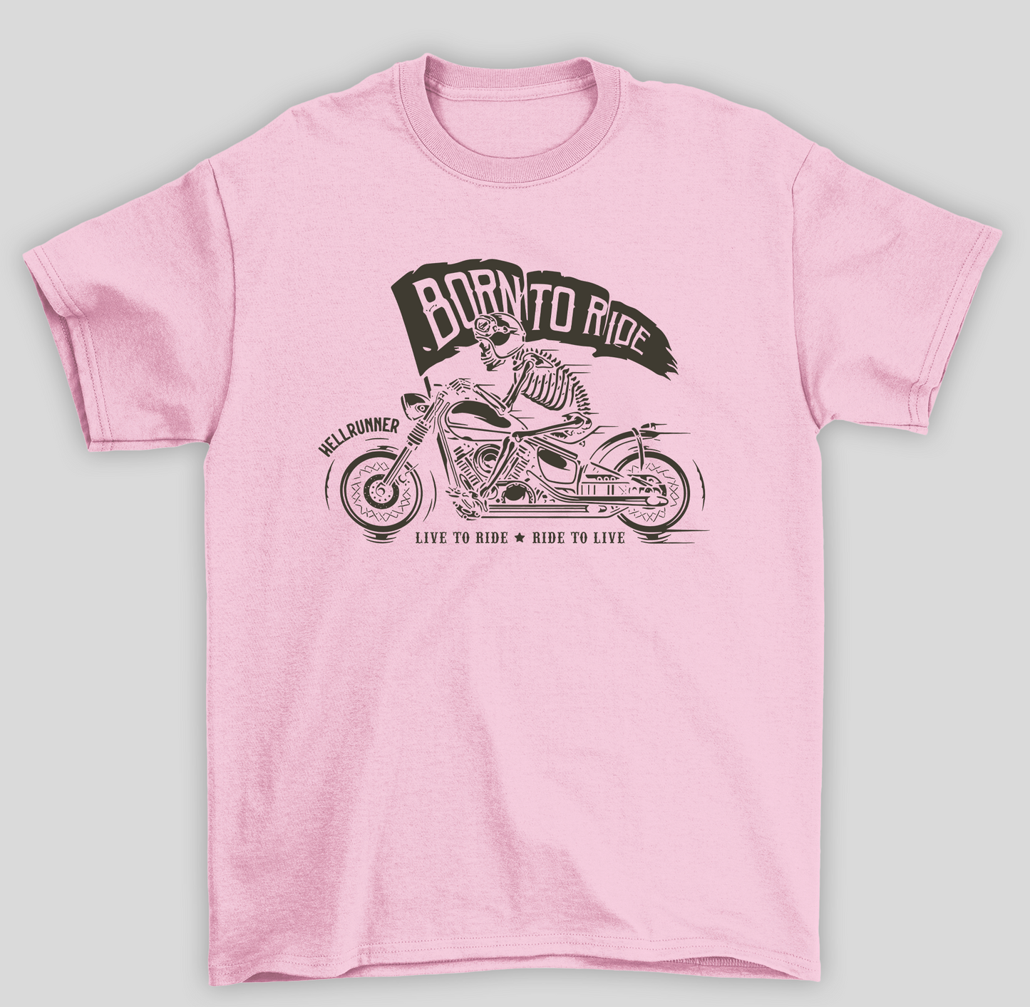 Camiseta Básica Unissex Born To Ride