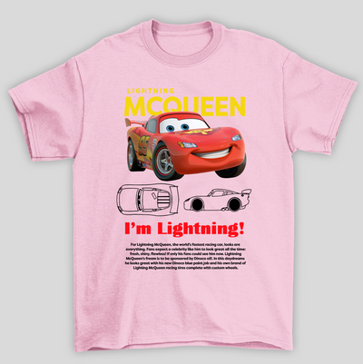 Camiseta Básica Unissex Lightning Mcqueen