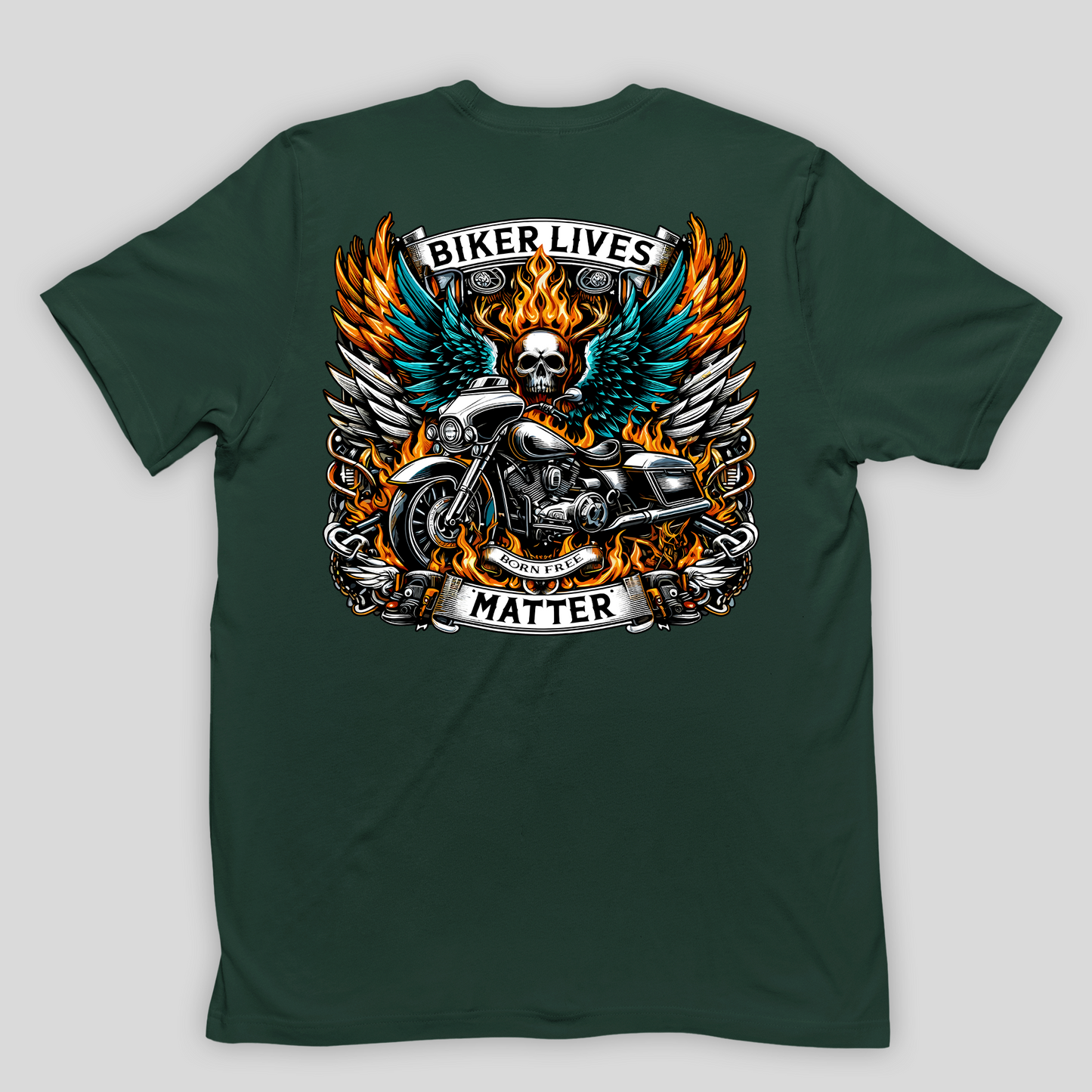 Camiseta  Básica Unissex Biker Lives