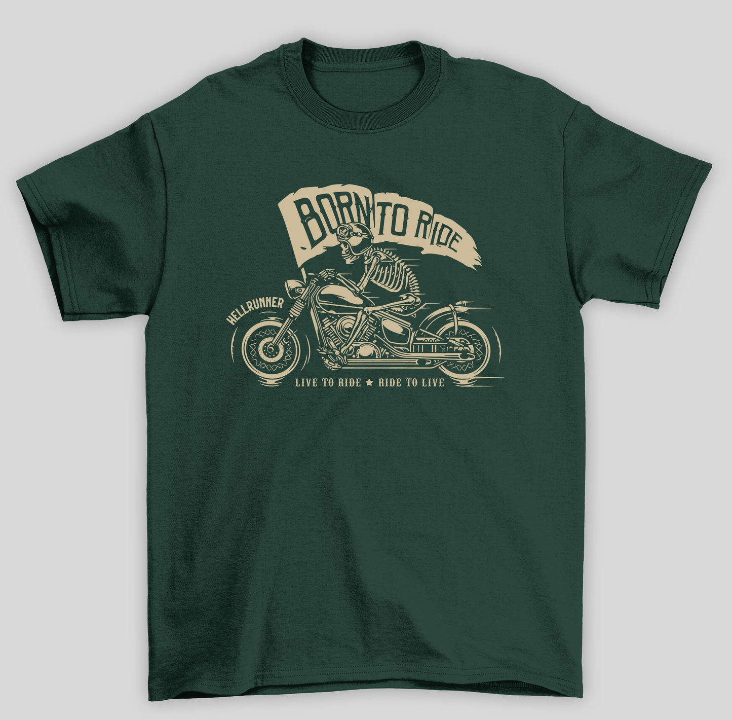 Camiseta Básica Unissex Born To Ride