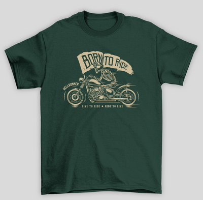 Camiseta Básica Unissex Born To Ride