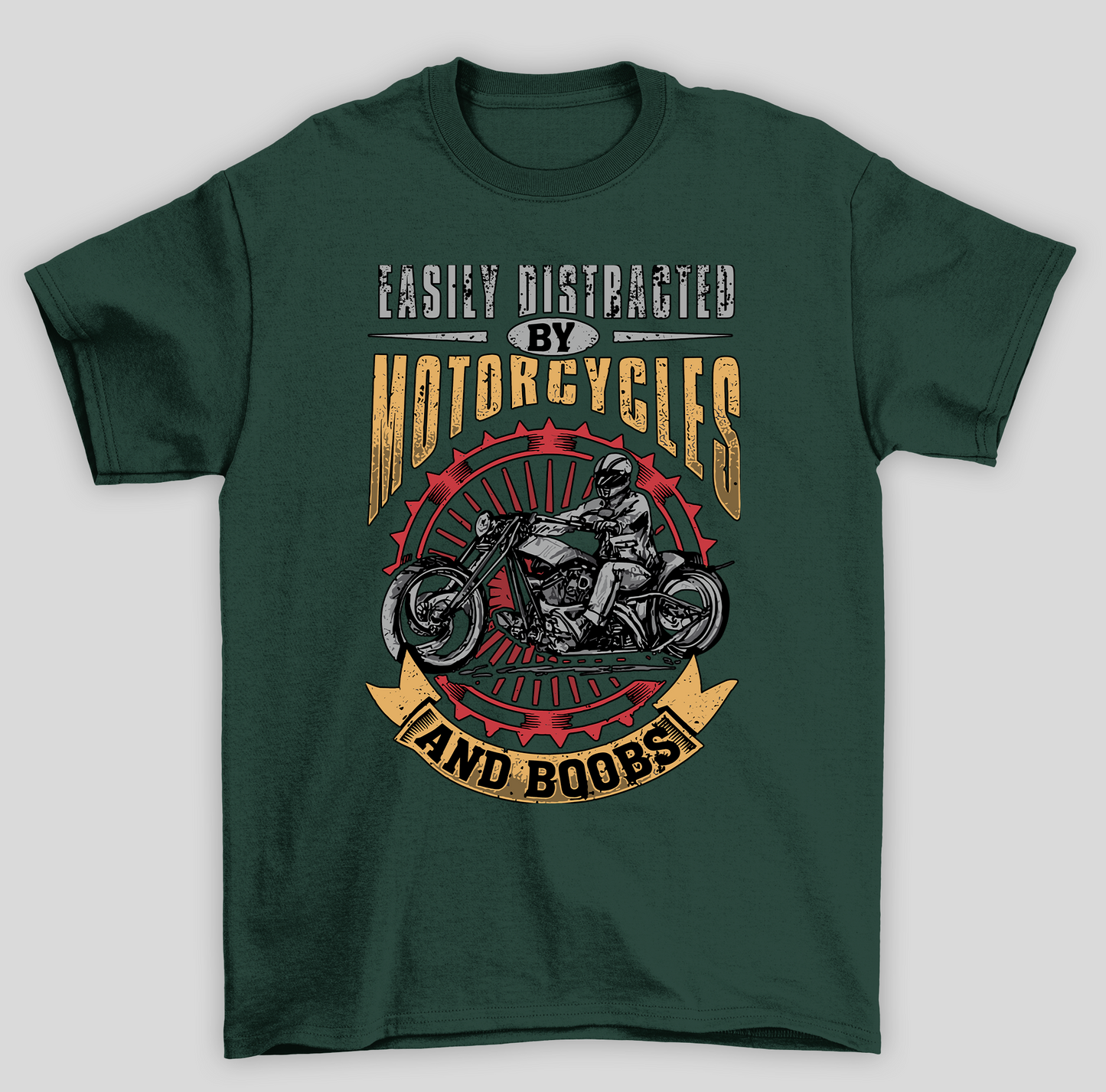 Camiseta Básica Unissex Easily Distracted