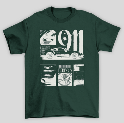 Camiseta Básica Unissex 911 Turbos
