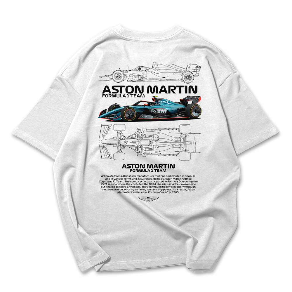 Camiseta Oversized Aston Martin Fórmula 1 TEAM