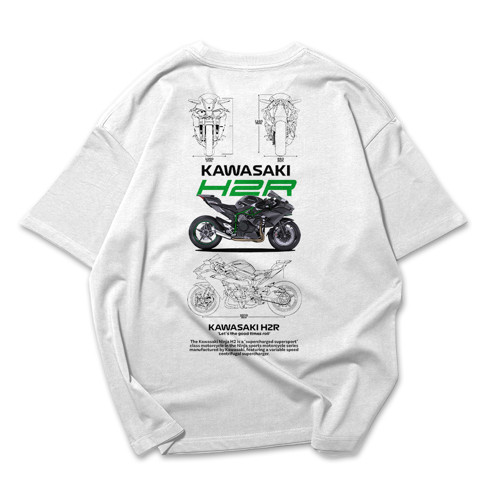 Camiseta Oversized Kawasaki H2R