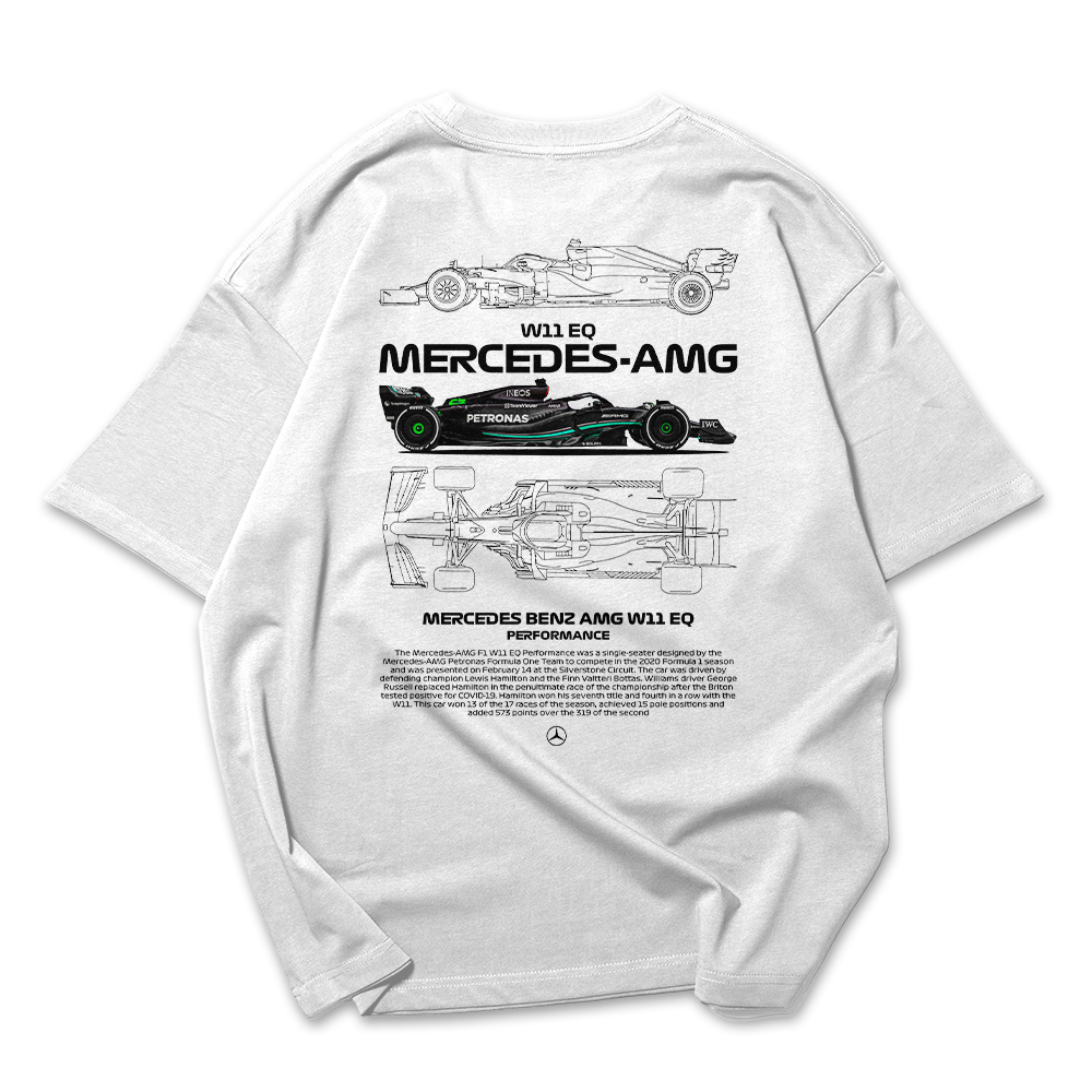 Camiseta Oversized Mercedes Benz AMG W11