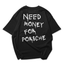 Camisa Oversized Unissex Need Money For Porsche- PRETO