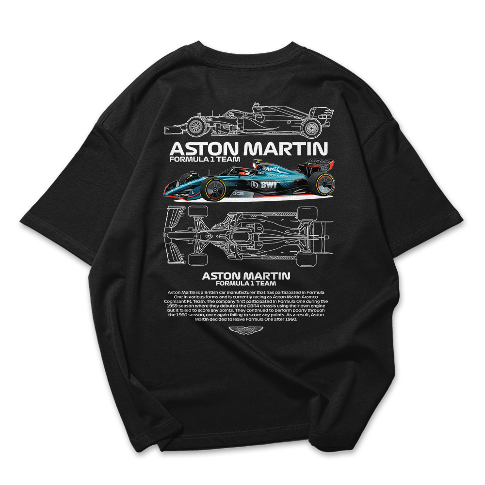 Camiseta Oversized Aston Martin Fórmula 1 TEAM