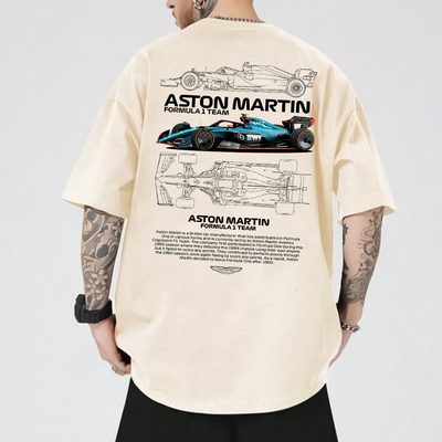 Camiseta Oversized Aston Martin Fórmula 1 TEAM