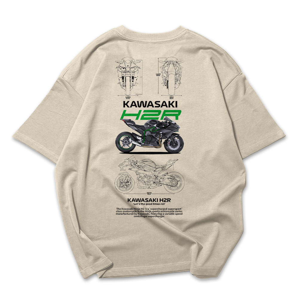 Camiseta Oversized Kawasaki H2R