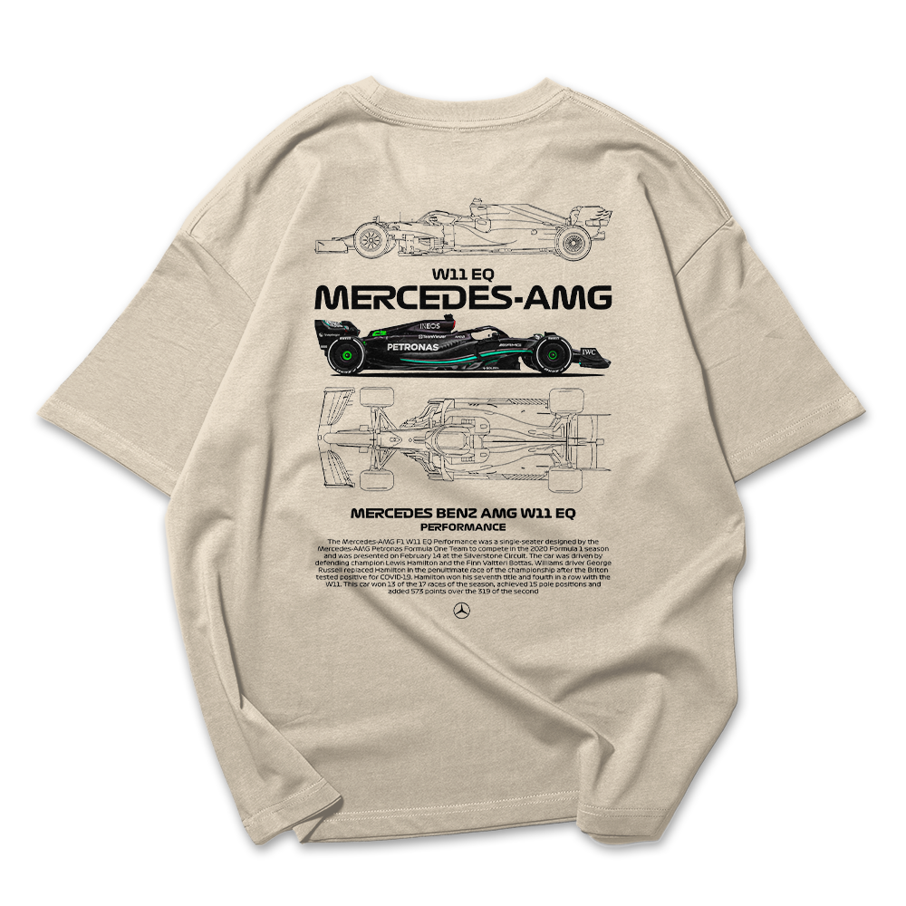 Camiseta Oversized Mercedes Benz AMG W11