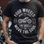 Camiseta Básica Unissex Biker Soul- preto