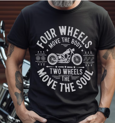 Camiseta Básica Unissex Biker Soul- preto
