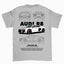 Camiseta Básica Unissex AUDI R8 - Cinza