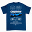 Camiseta Básica Unissex Bugatti Chiron White AZUL MARINHO