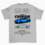 Camiseta Básica Unissex Bugatti Chiron White CINZA