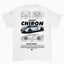 Camiseta Básica Unissex Bugatti Chiron v2 Black BRANCO