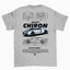 Camiseta Básica Unissex Bugatti Chiron v2 Black CINZA